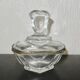 glass jewelry box with brass cherub decoration