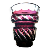 Ruby Red Boléro Crystal Vase Val Saint Lambert