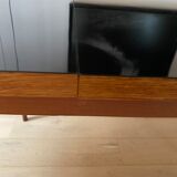 Table années 60 formica et teck extensible 6 à 8 personnes