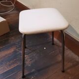 Leather faux stool