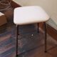 Leather faux stool