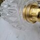 Brass and moulded glass sconce