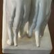 Pair of Borzoi - White Greyhounds - Art Deco ceramic