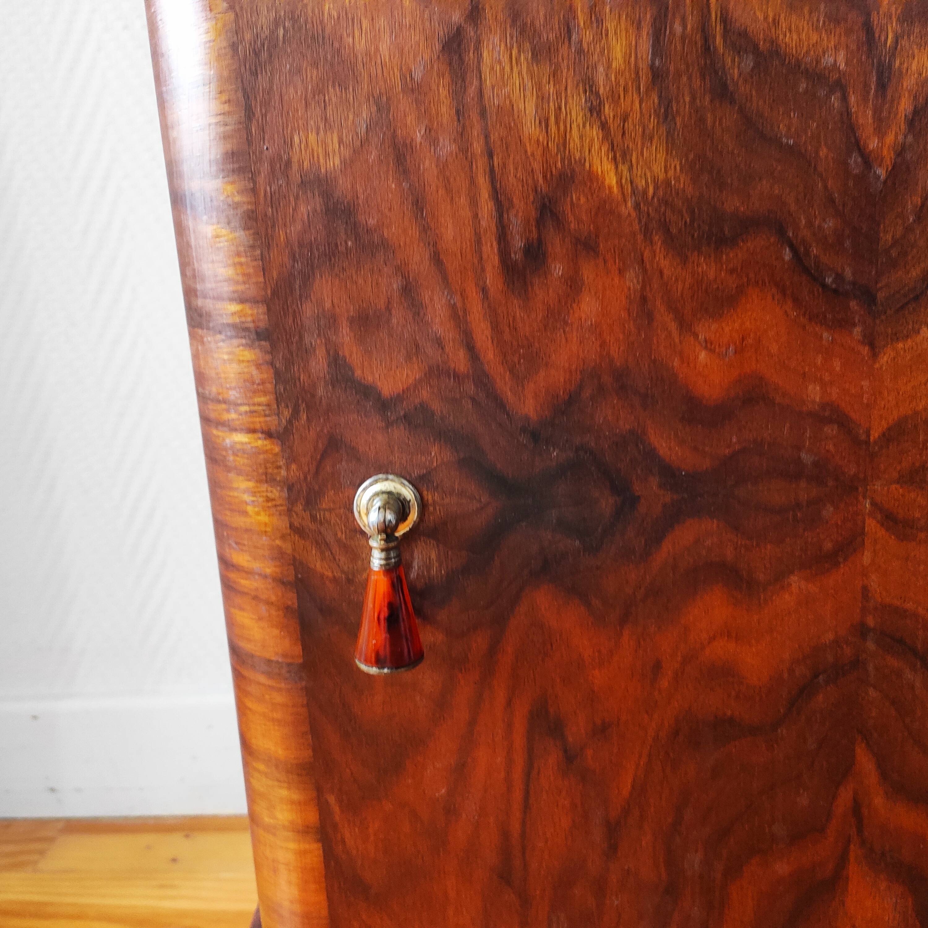 Pair of art deco bedside tables