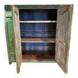 Green lacquered teak sideboard