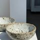 Duo of speckled ceramic bowls