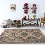 Oriental antique wool vintage rug 232x144cm