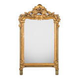 19th C Antique Flower Mirror