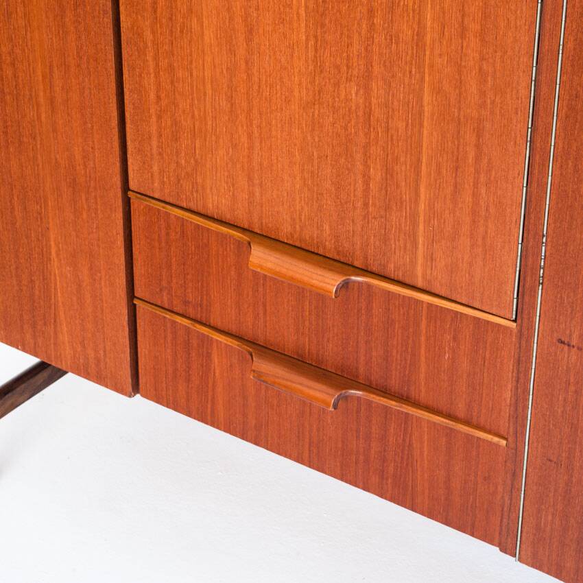Vintage Scandinavian/Mid Century wardrobe in teak wood, France, 60s.