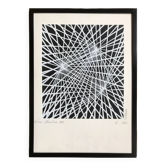 Kinetic Art. Signed and framed lithograph by C. du PLESSIS.