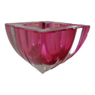 Cendrier cristal de Val Saint Lambert