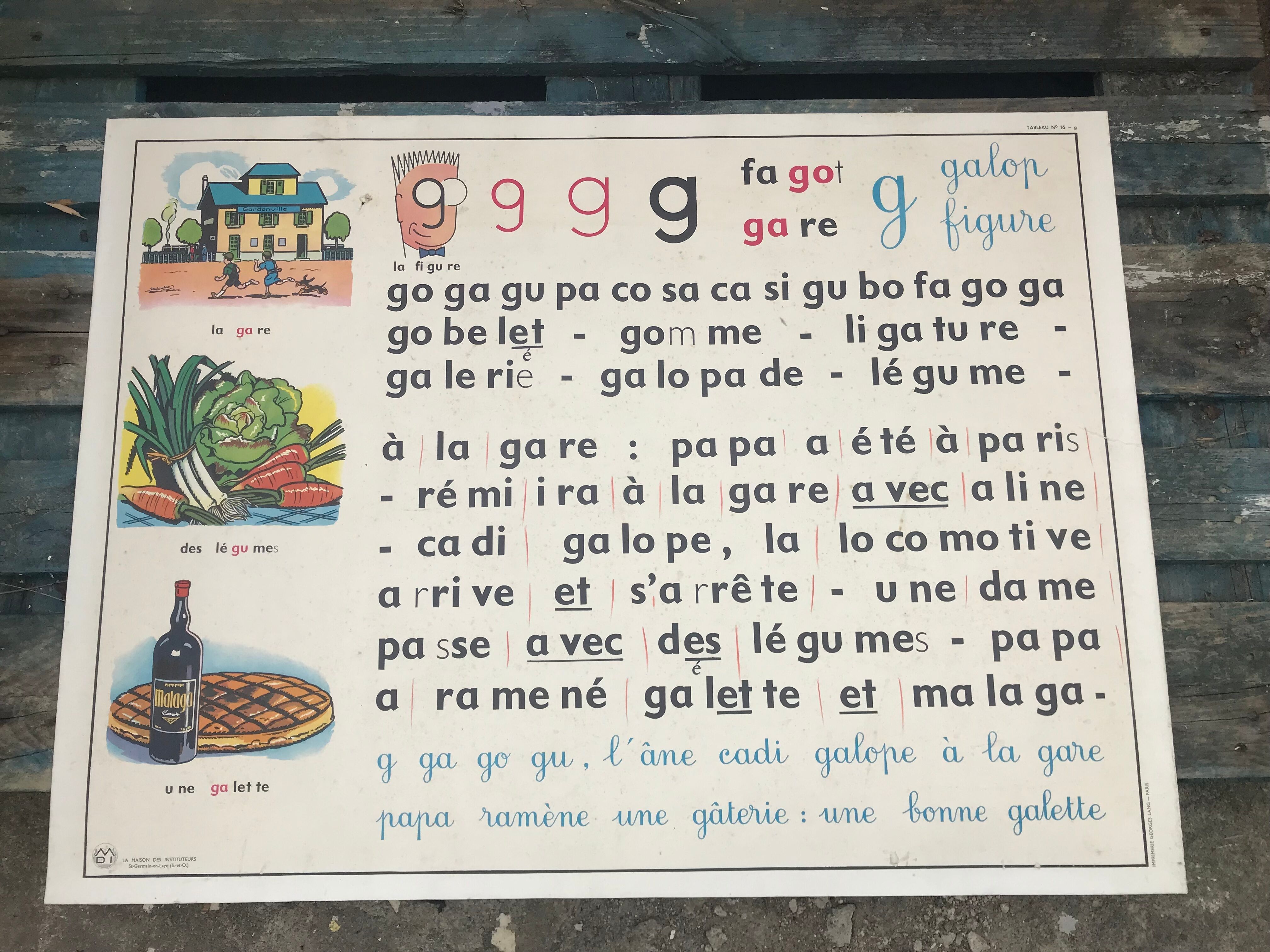 School poster on both sides