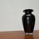 Postmodern black art glass vase by Hans Jürgen Richartz for the Richartz art collection, 1980s.