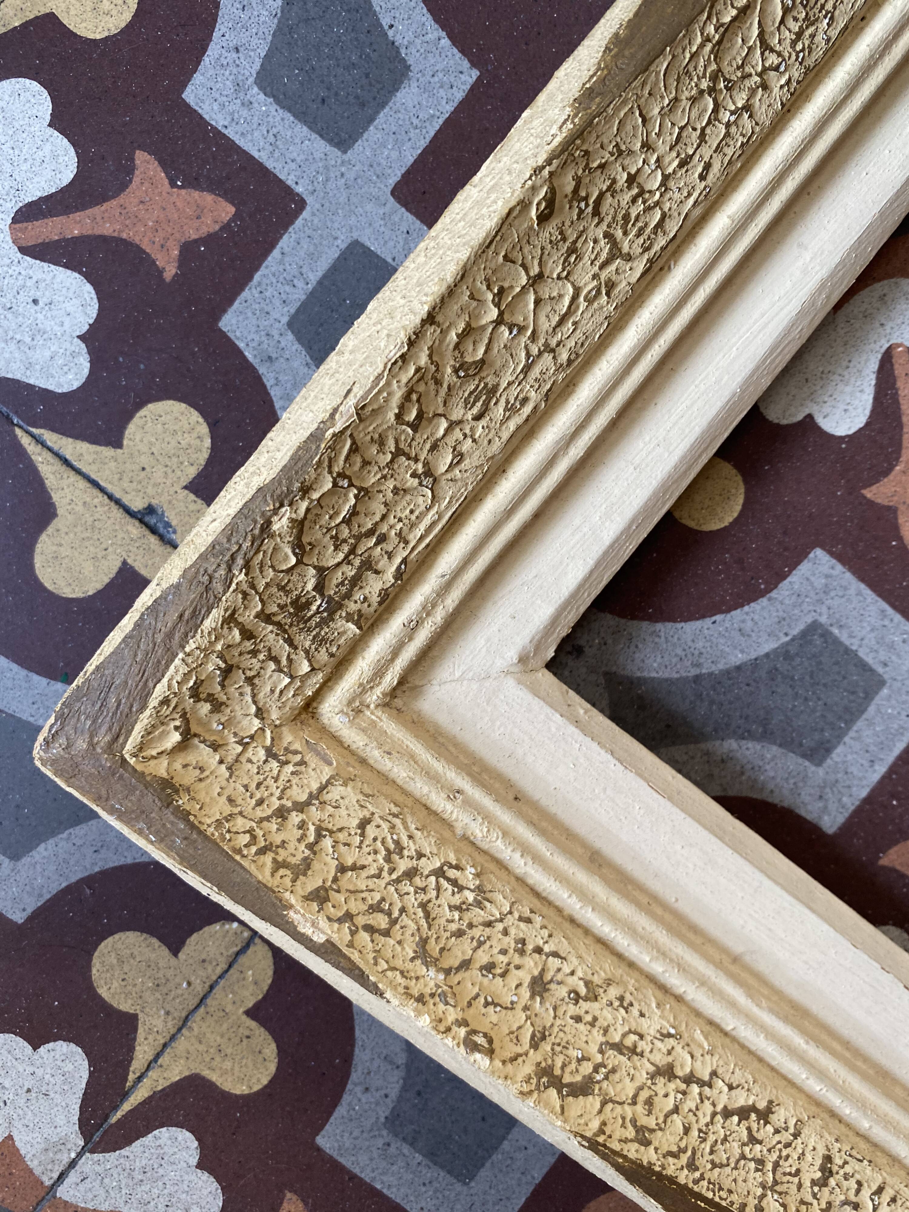 Solid wood frame worked 50s/60s.