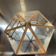 Jewelry box in brass and glass