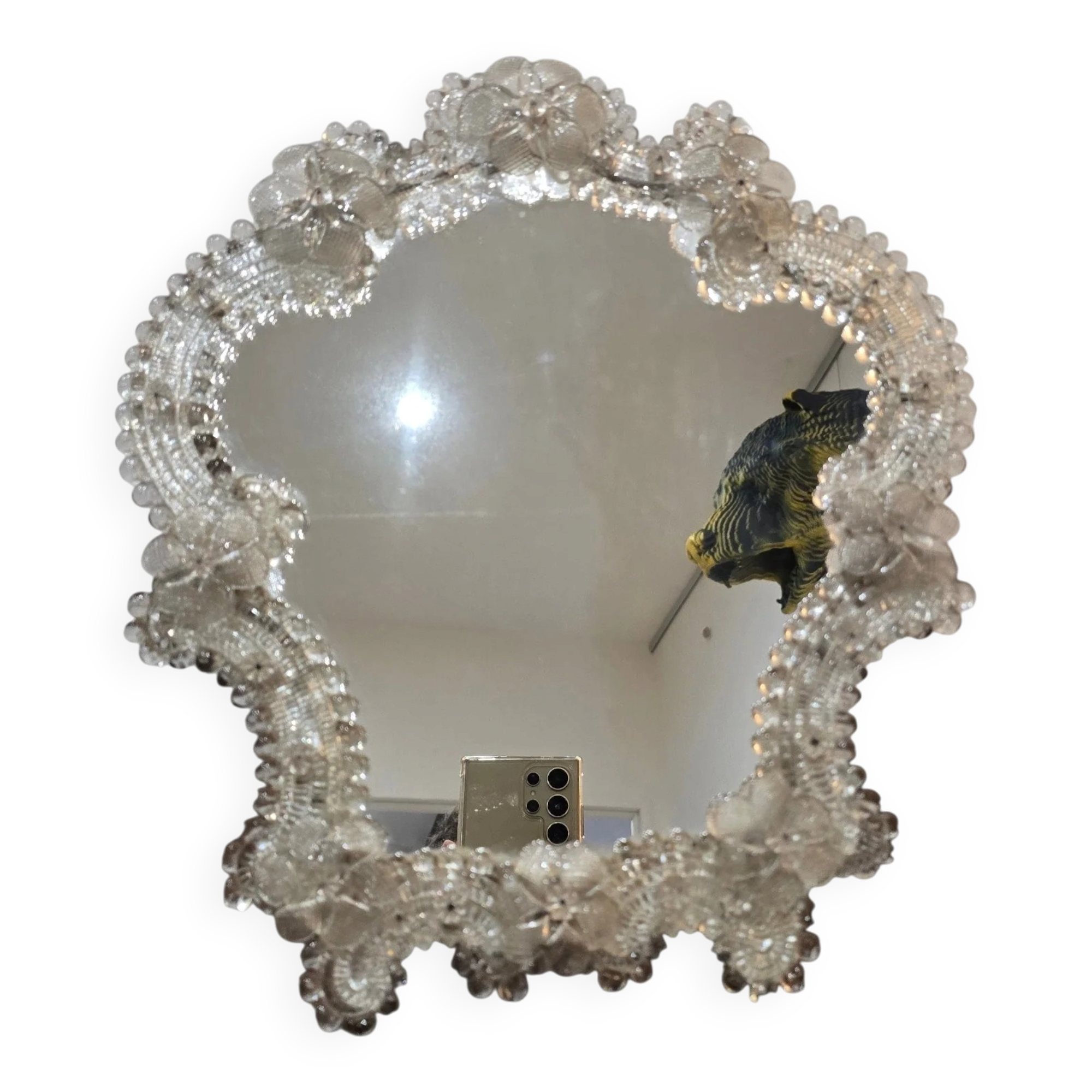 Venetian glass mirror – 35 x 30 cm