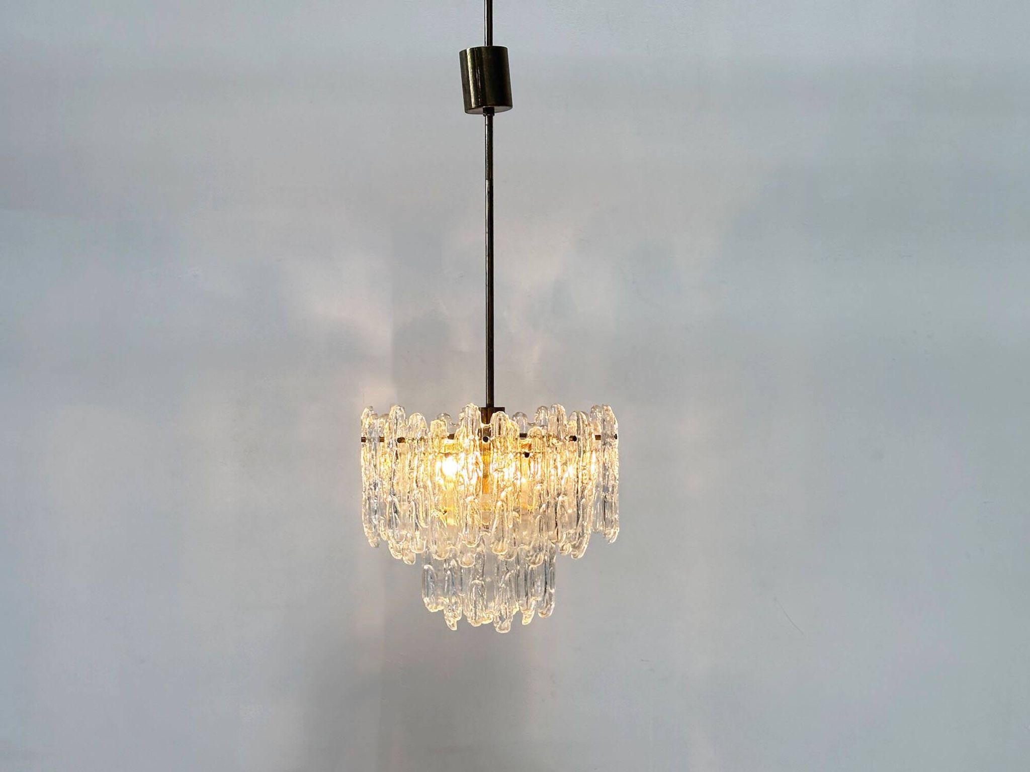 Chandelier en verre Kinkeldey