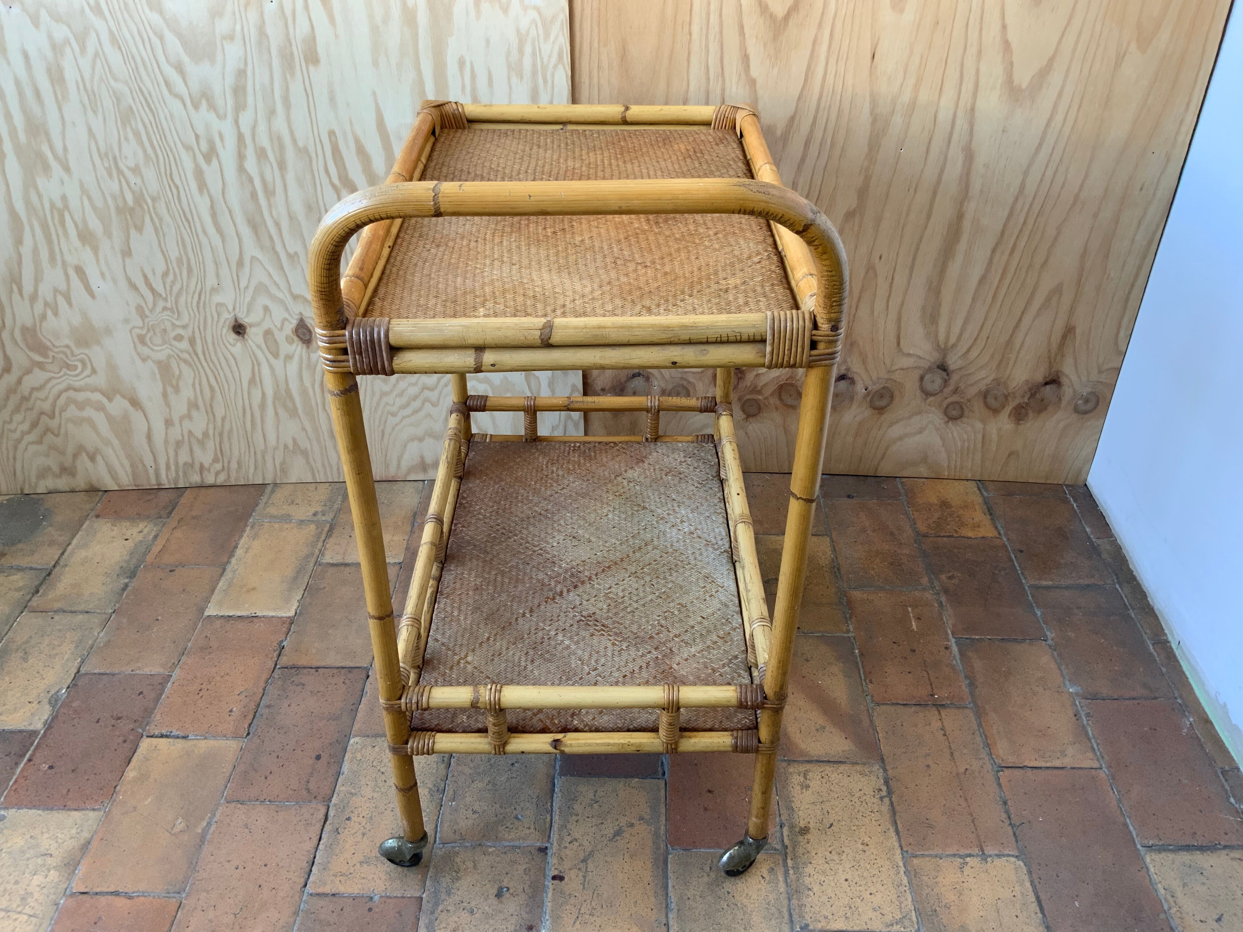Desserte ou table-roulante vintage