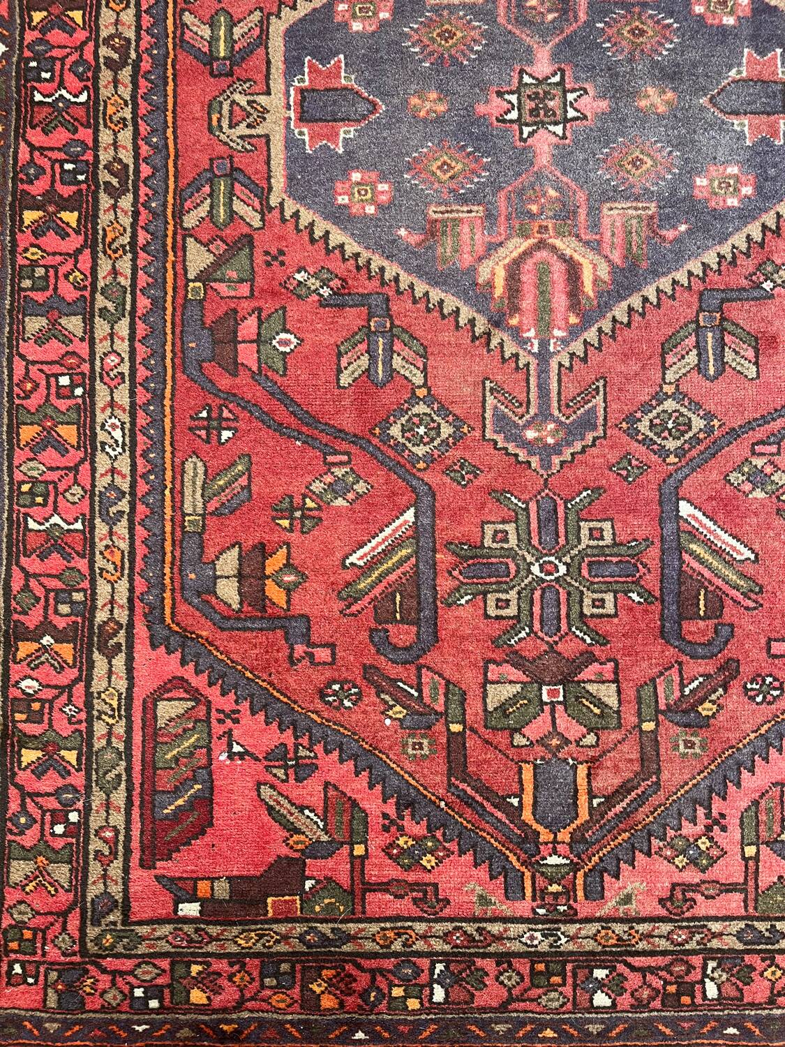 Antique Persian Handmade Oriental Rug 200cmx125cm