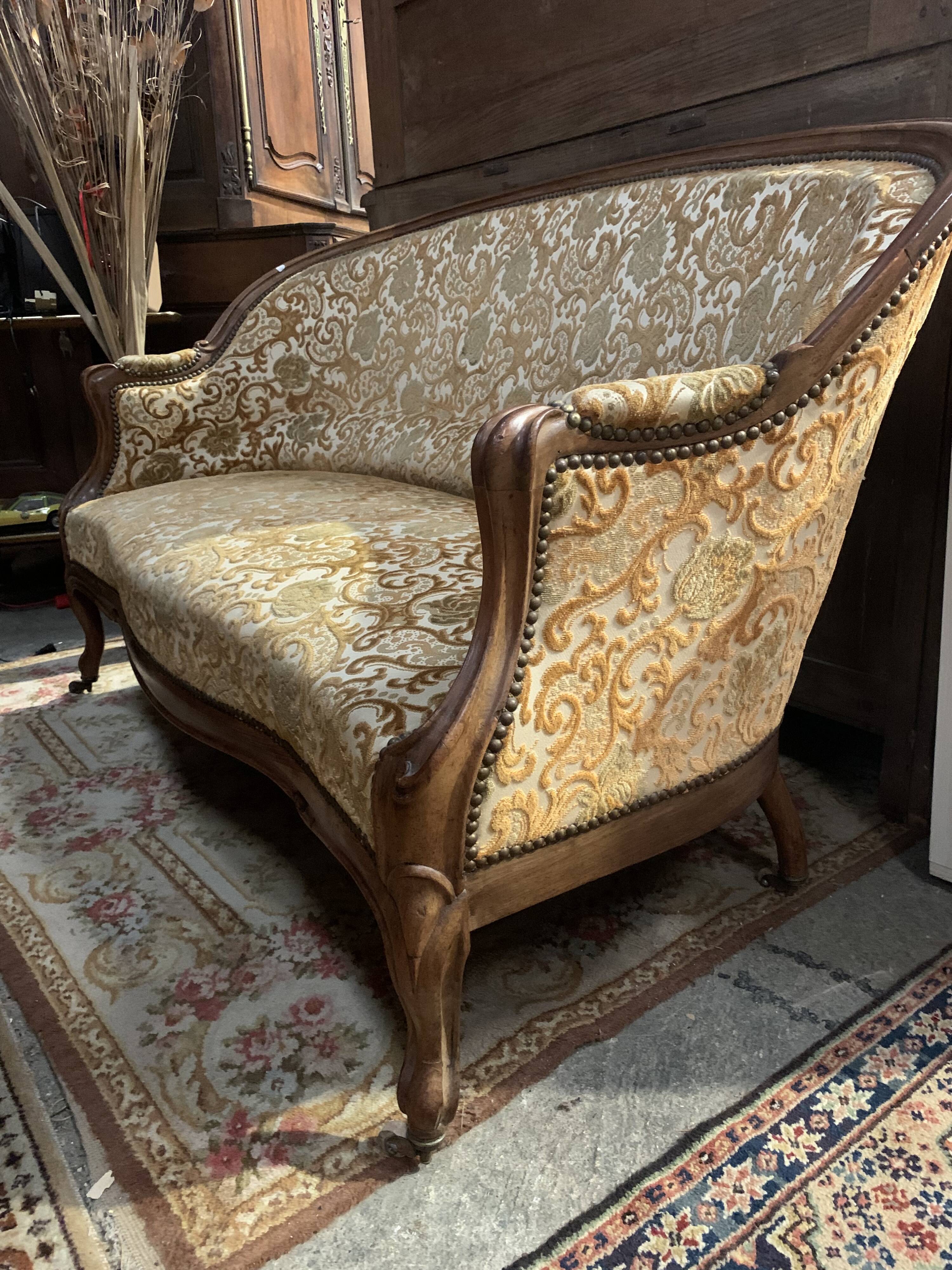 Louis XV sofa in oak