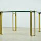 GLASS & BRASS coffee table by Peter Ghyczy, 1970s