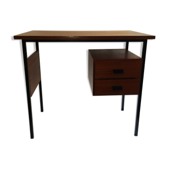 Rosewood and metal desk