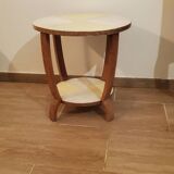 Pedestal table, art deco side coffee table 1930