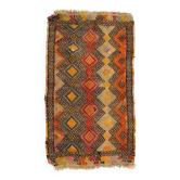 Vintage Turkish Mini Kilim 88x50 cm Wool Small Kelim Runner, shabby Chic