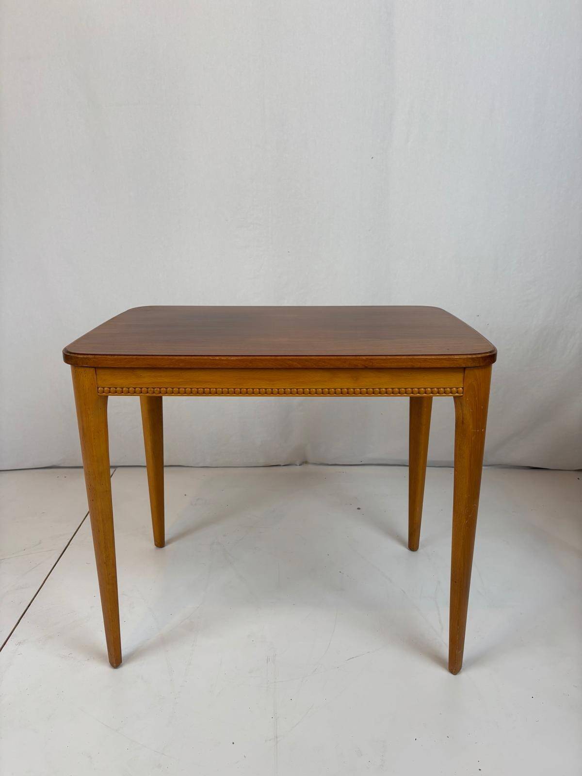 2 small mahogany tables - Sweden 1960s