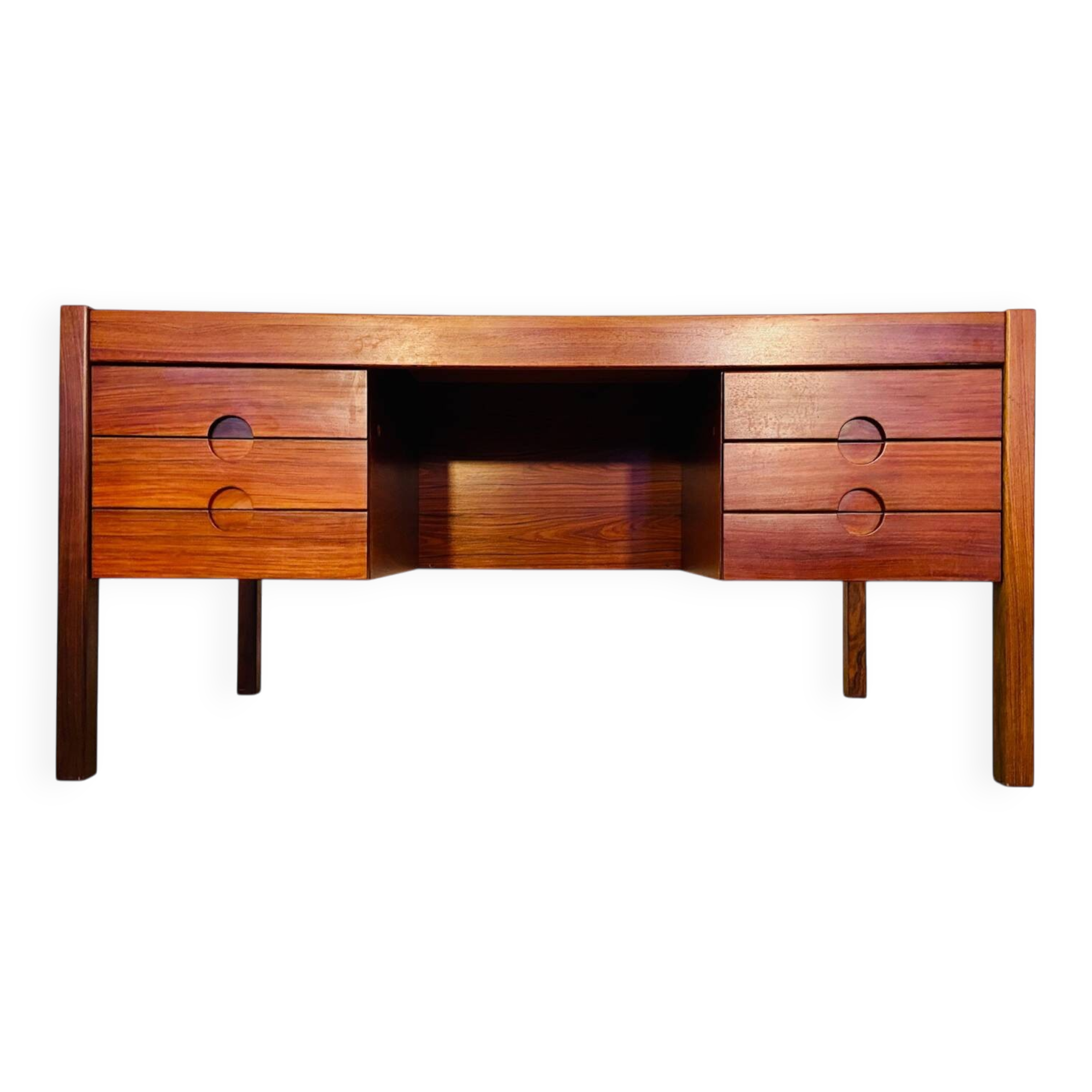 Vintage retro Danish mid-century rosewood desk by Christian Linneberg 1960s