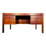 Vintage retro Danish mid-century rosewood desk by Christian Linneberg 1960s