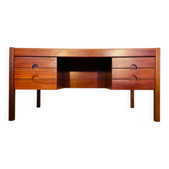 Vintage retro Danish mid-century rosewood desk by Christian Linneberg 1960s