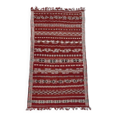 Old Zemmouri Kilim, Faltisse Berber Rug, Handmade Moroccan Carper, Home Decor