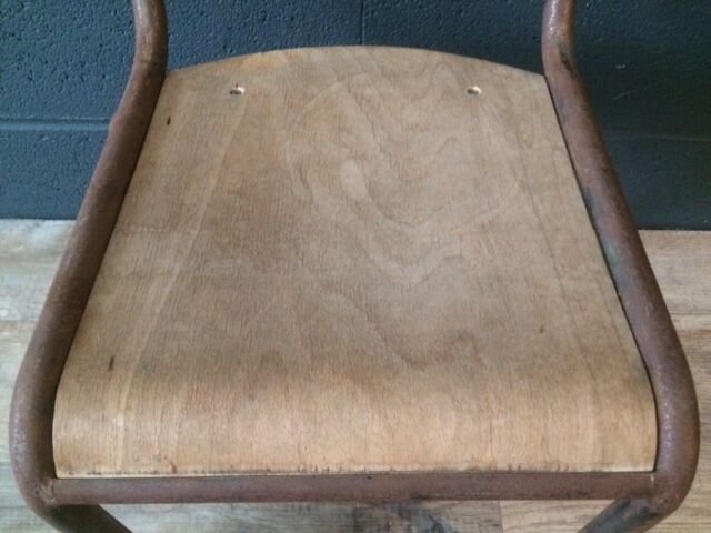 Lot of 2 vintage school chairs
