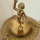 Brass cherub ashtray