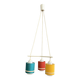 Pendant lamp 3 colorful shades 1960s