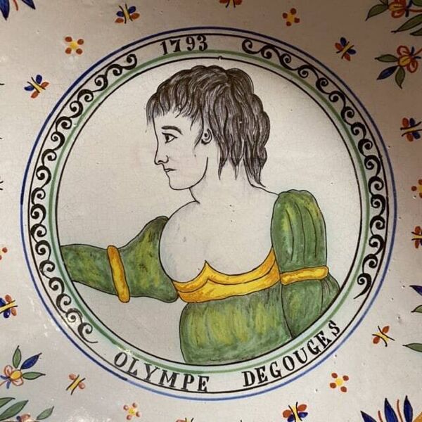 Assiette creuse Olympe de Gouges