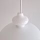 White glass pendant lamp by Hans Agne Jakobsson for Staff Leuchten