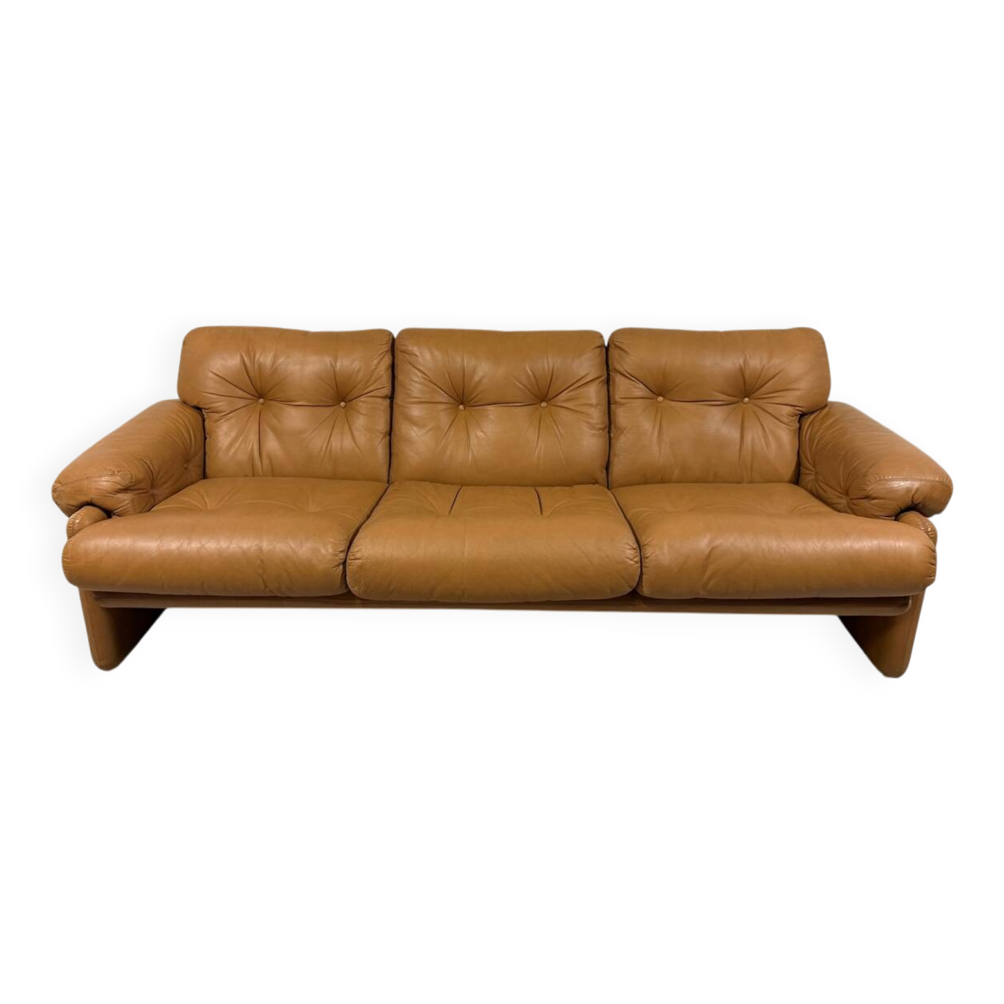 Canapé Coronado en cuir de Tobia et Afra Scarpa pour B&B Italia