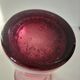 Purple bubble glass vase