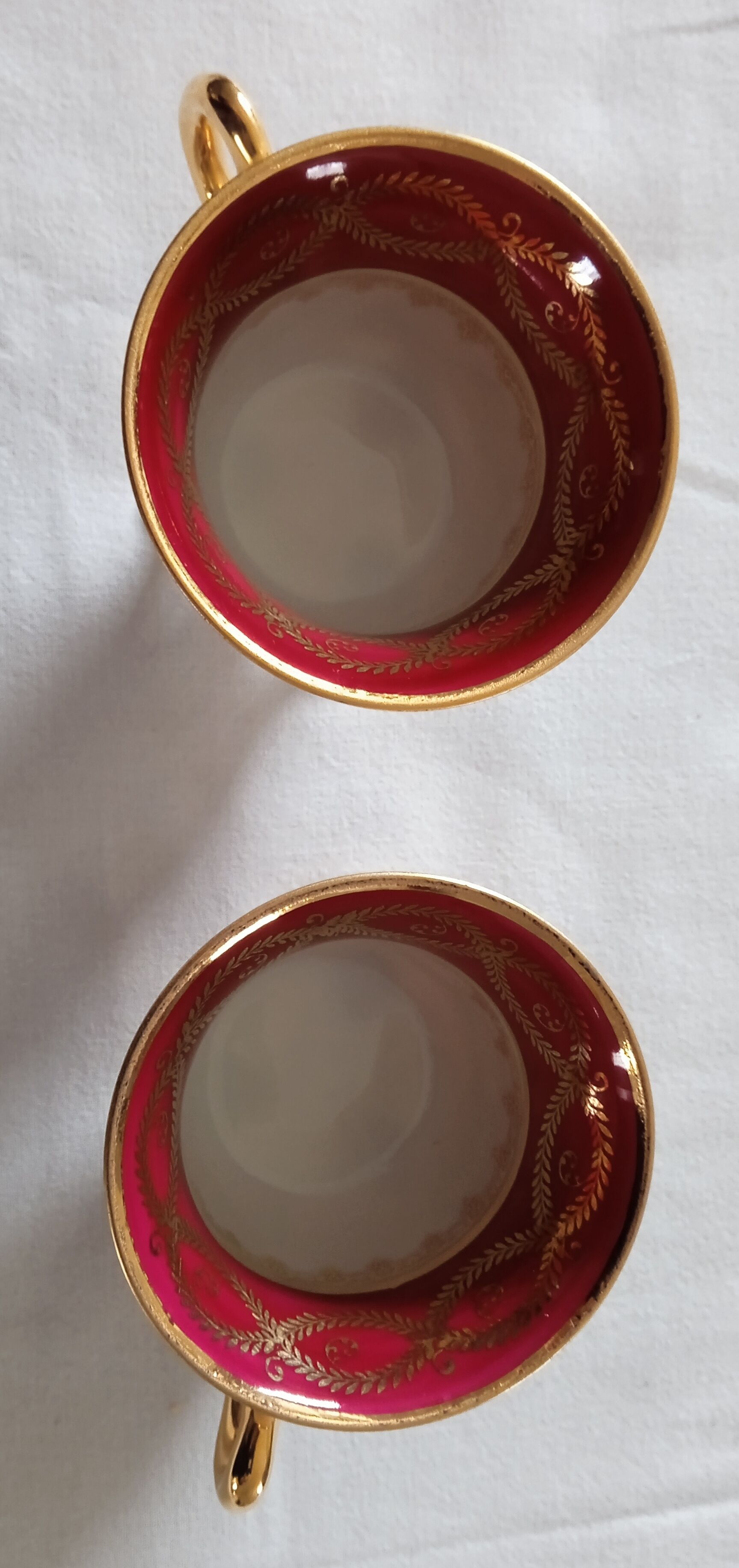 Fine Limoges porcelain mocha cup