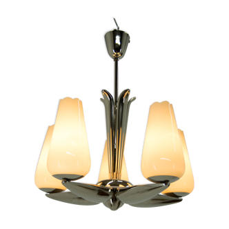 Lustre nickelé par Drukov, années 1940