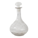Glass Decanter / Mid-century Patterned Wine Carafe / Empoli / Italy / 1950s