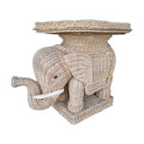 Vintage rattan coffee table