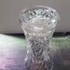 Old vase crystal carved decoration chisled vintage decoration
