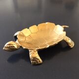 Empty turtle brass pouch