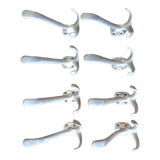 Set 8 old metal hooks