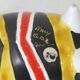 Large tricolour boat-shaped fruit bowl from the 1950s.