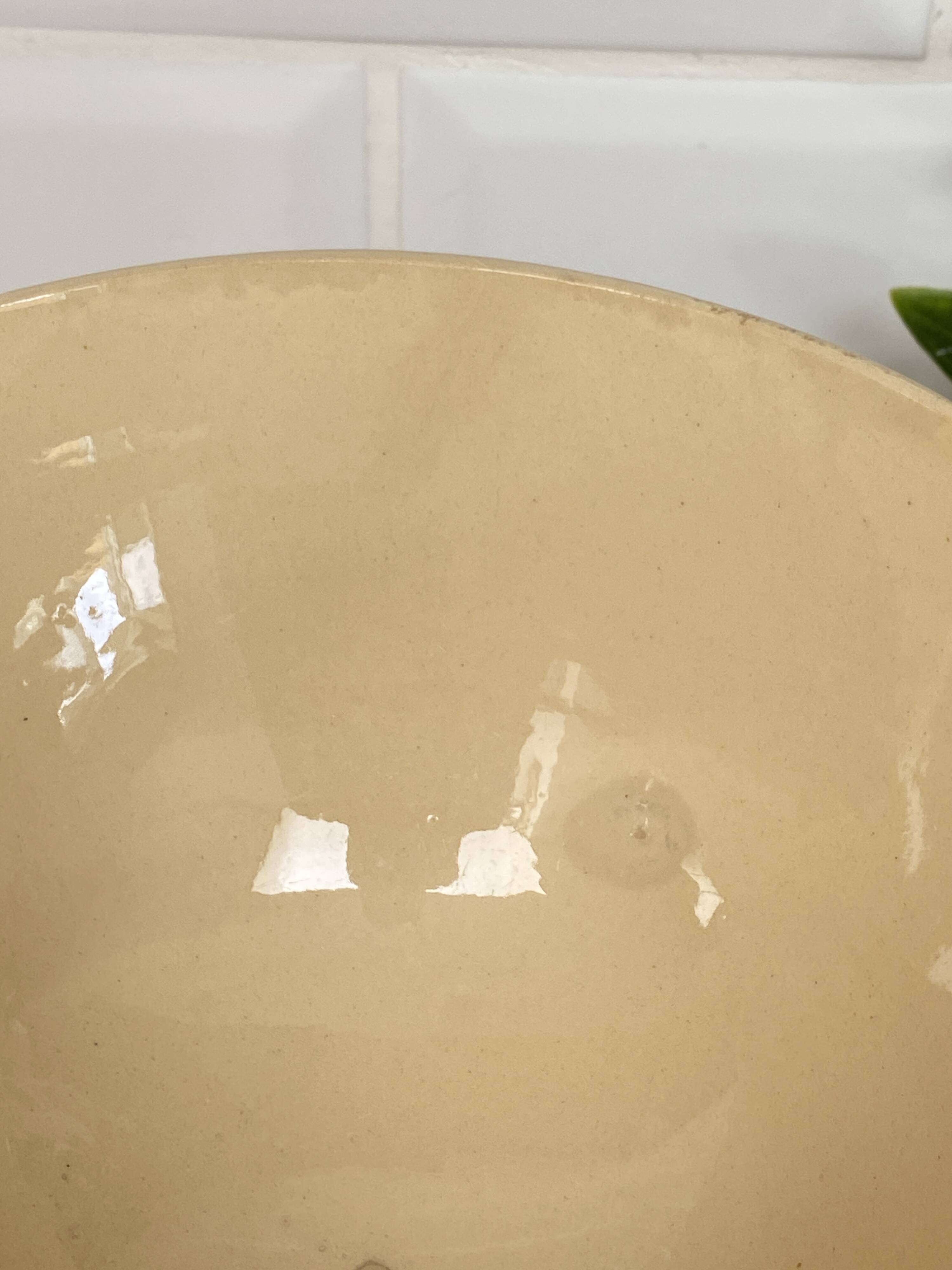 Antique half-porcelain bowl from Badonviller