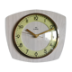 Horloge formica vintage pendule murale silencieuse phosphorescent "Romatic bois gris"